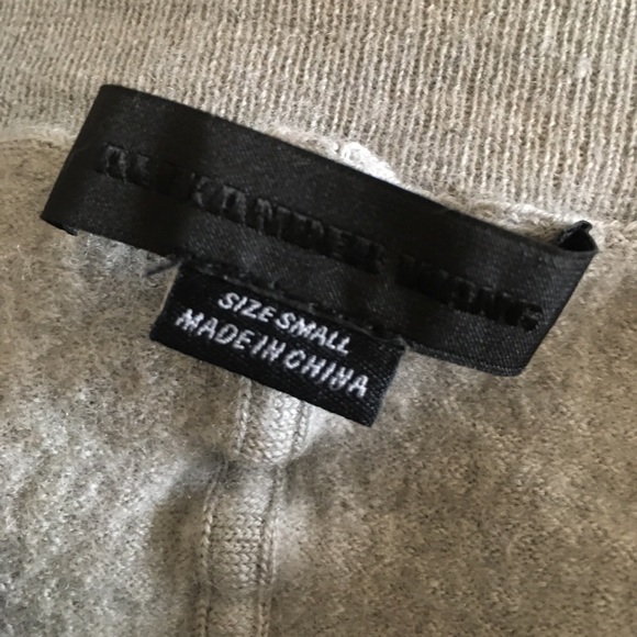 Alexander Wang grey wool cardigan w/ cutout sm - Picture 9 of 10